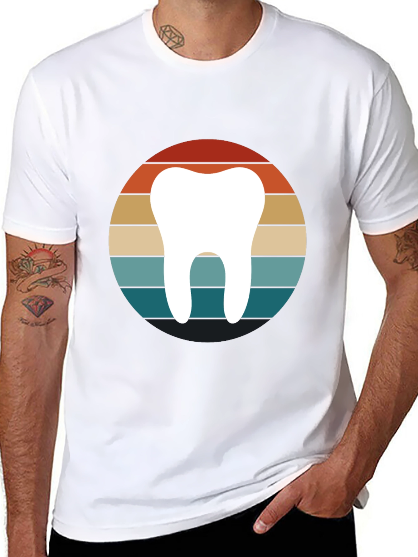Retro Dentist Tooth Graphic Tee