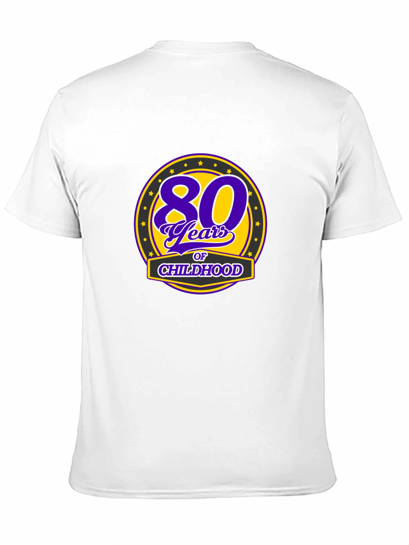 80 Years of Childhood Black T-Shirt