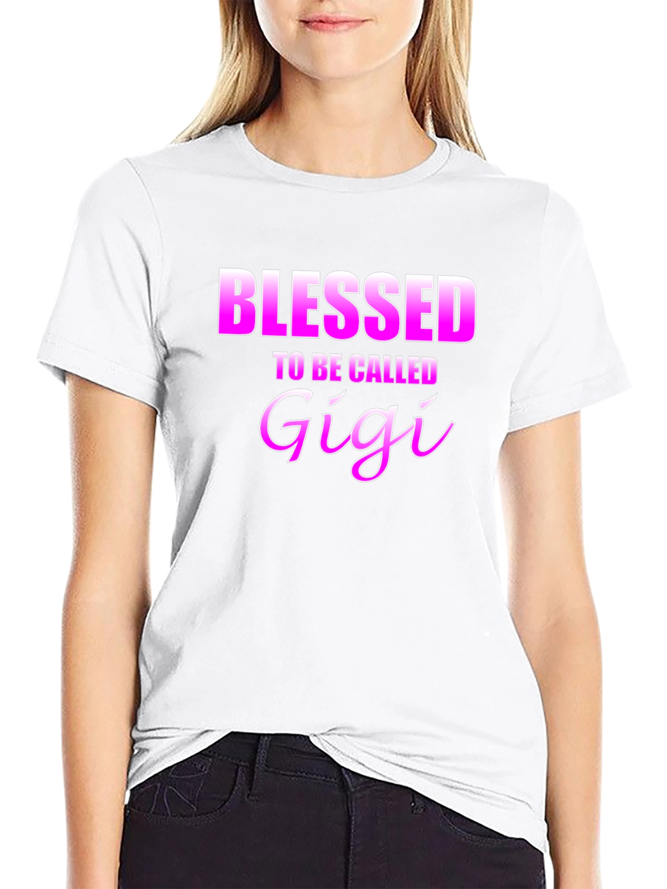 Blessed to be Called Gigi - Black T-Shirt