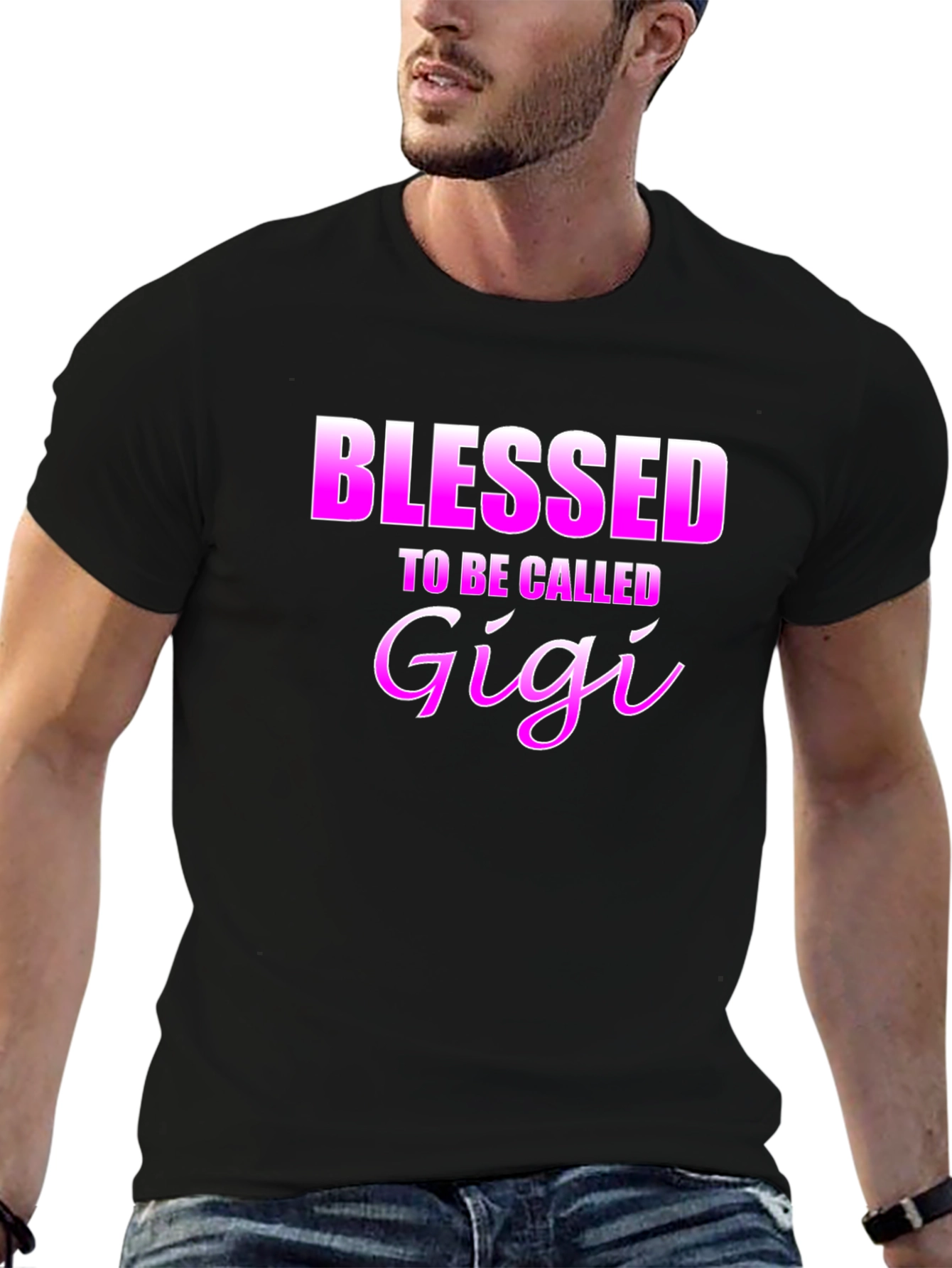 Blessed to be Called Gigi - Black T-Shirt