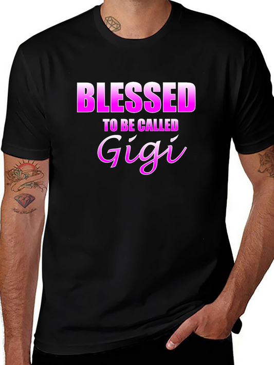 Blessed to be Called Gigi - Black T-Shirt