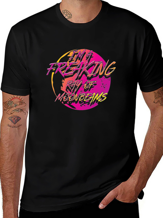 Retro Moonbeams Graphic Tee - Black