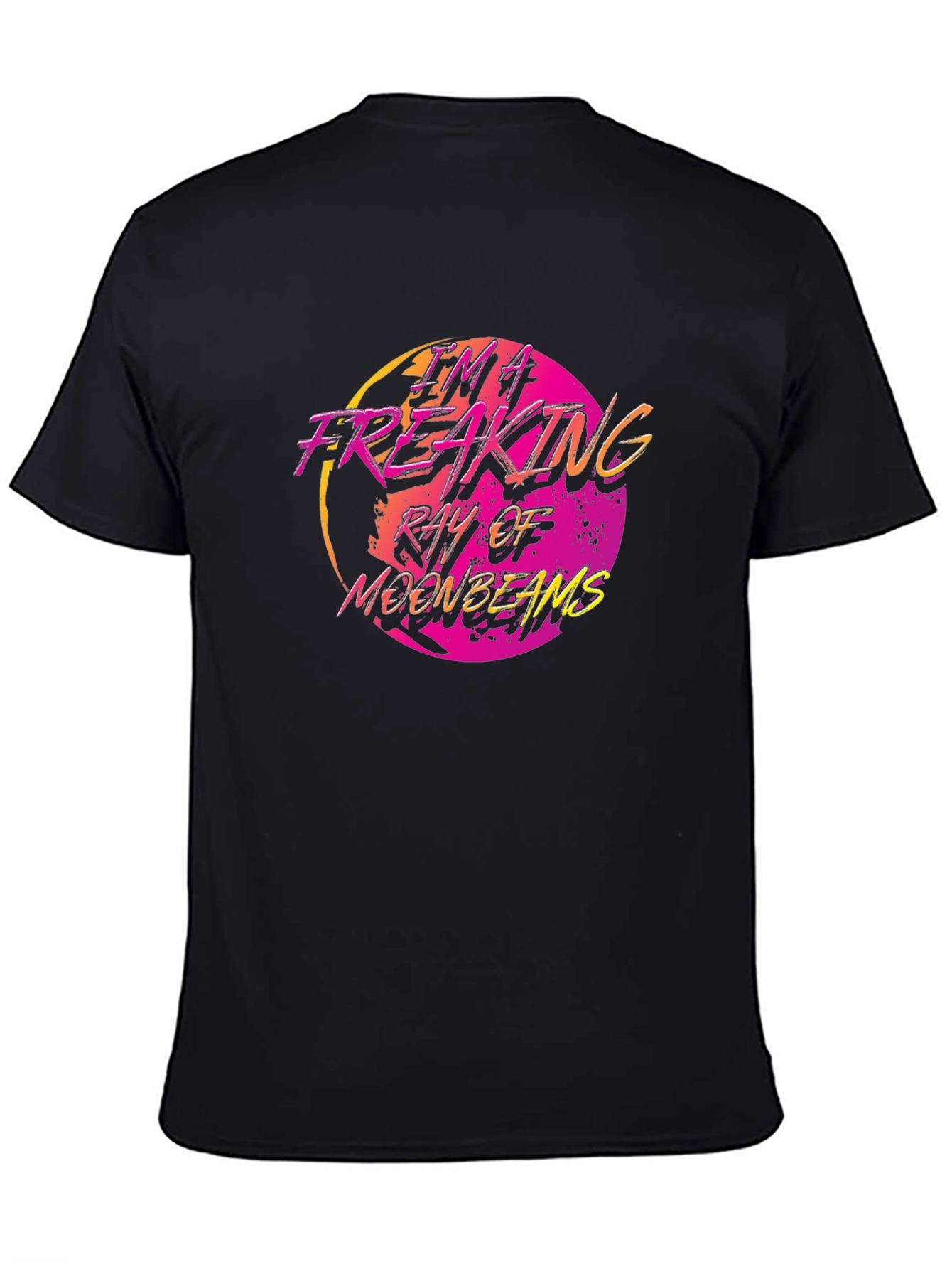 Retro Moonbeams Graphic Tee - Black