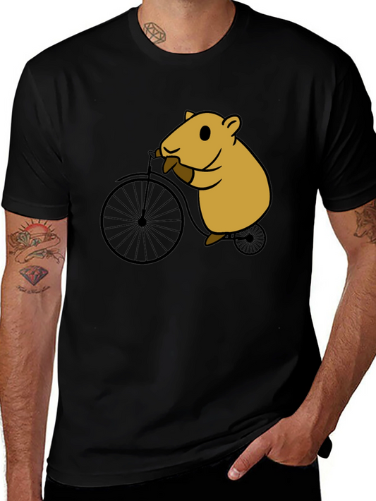 Hamster on Bike Graphic Tee - Unisex
