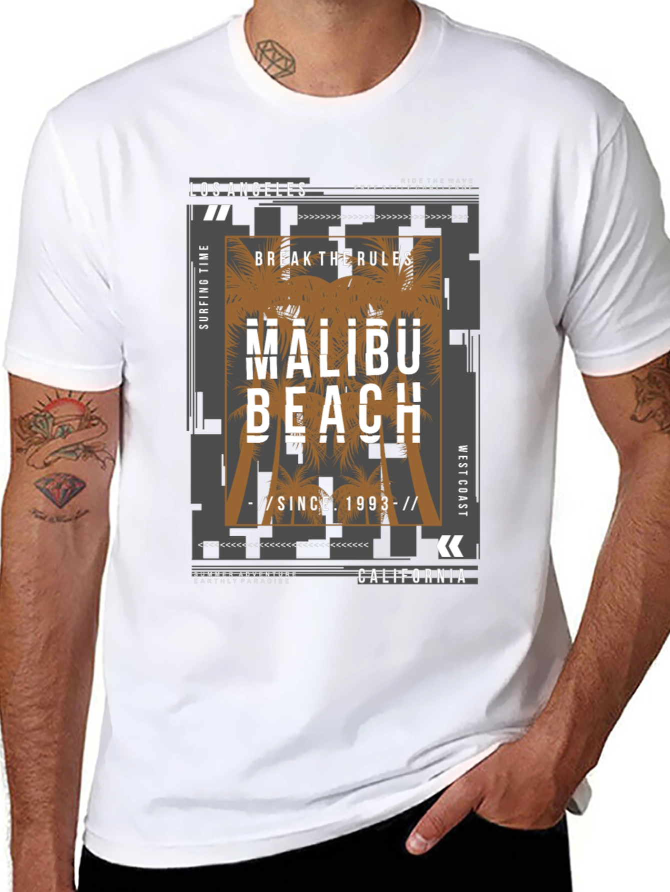 Malibu Beach Graphic T-Shirt