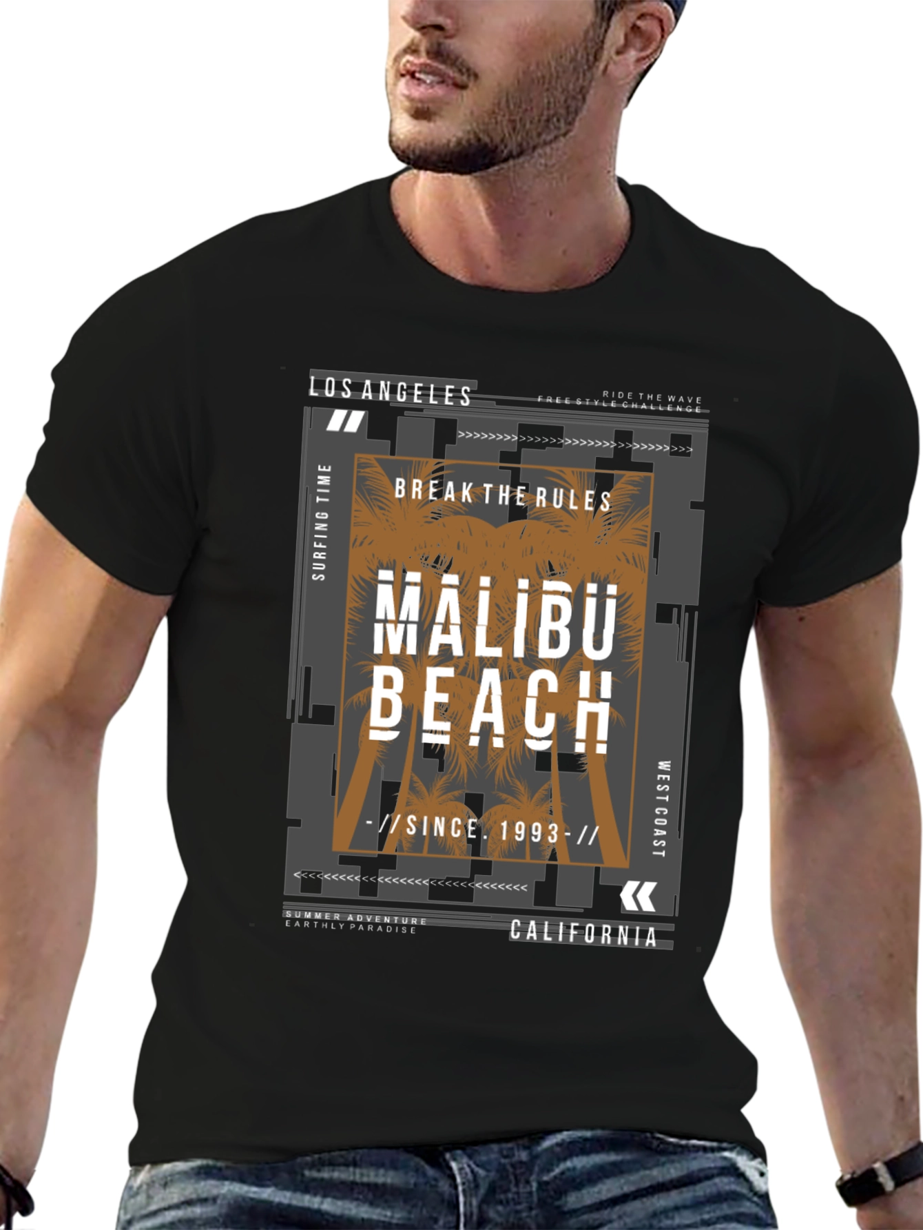 Malibu Beach Graphic T-Shirt