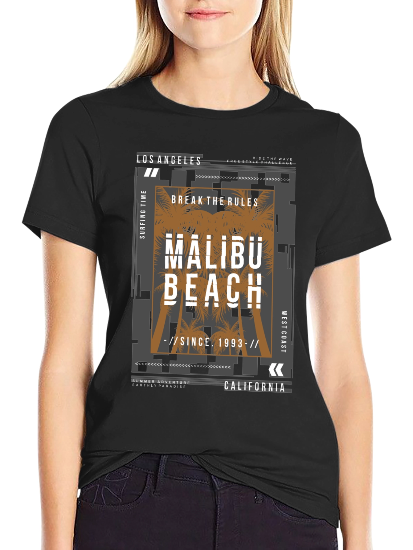 Malibu Beach Graphic T-Shirt