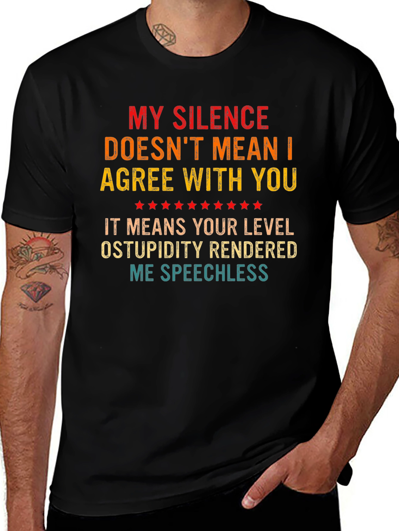 Sarcastic My Silence Graphic Tee