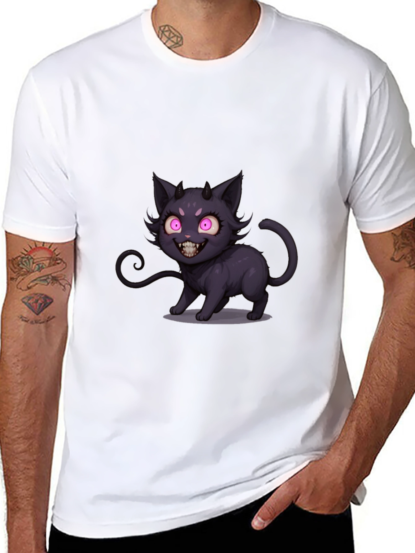 Devil Kitty Black T-Shirt