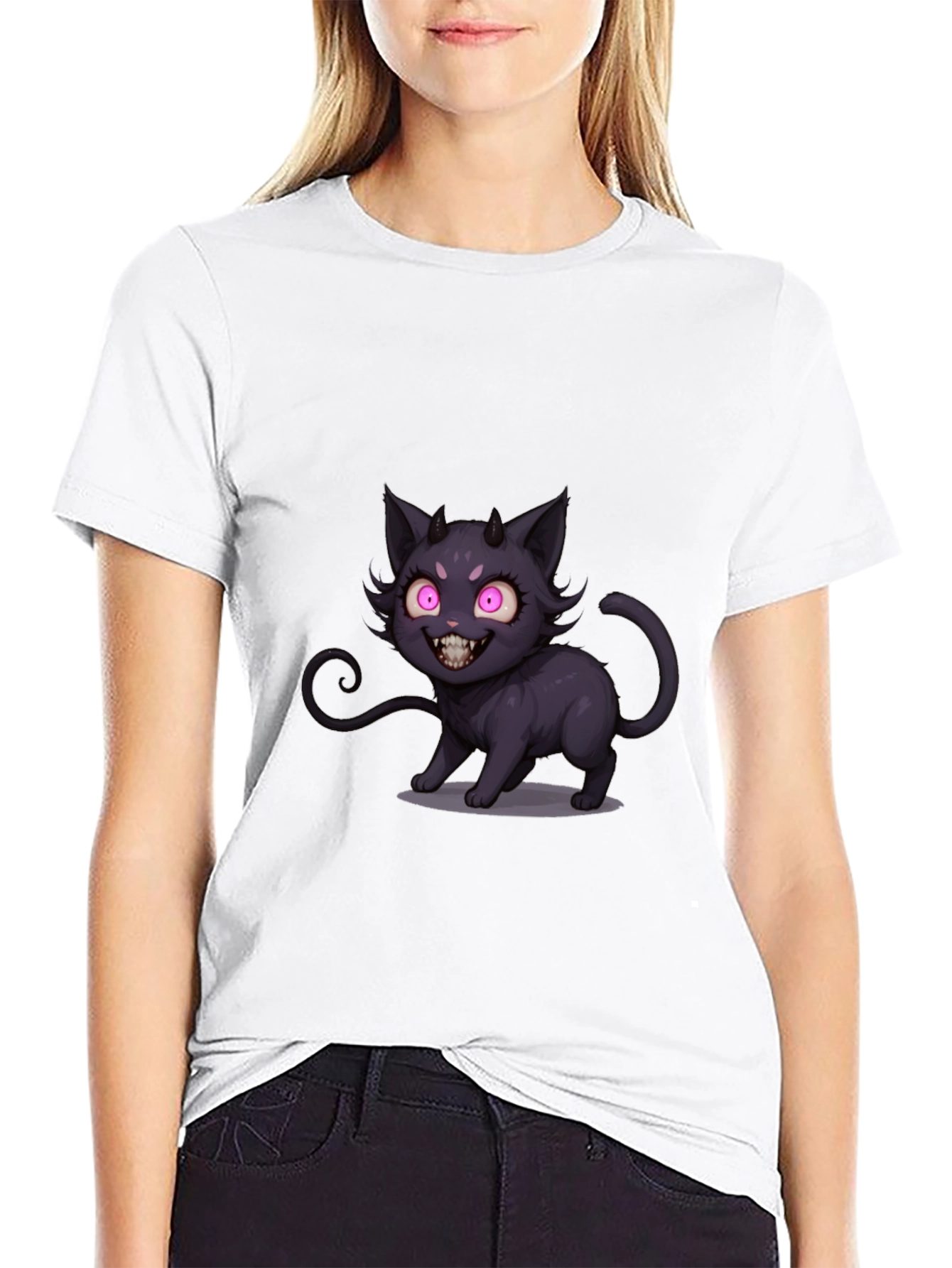 Devil Kitty Black T-Shirt