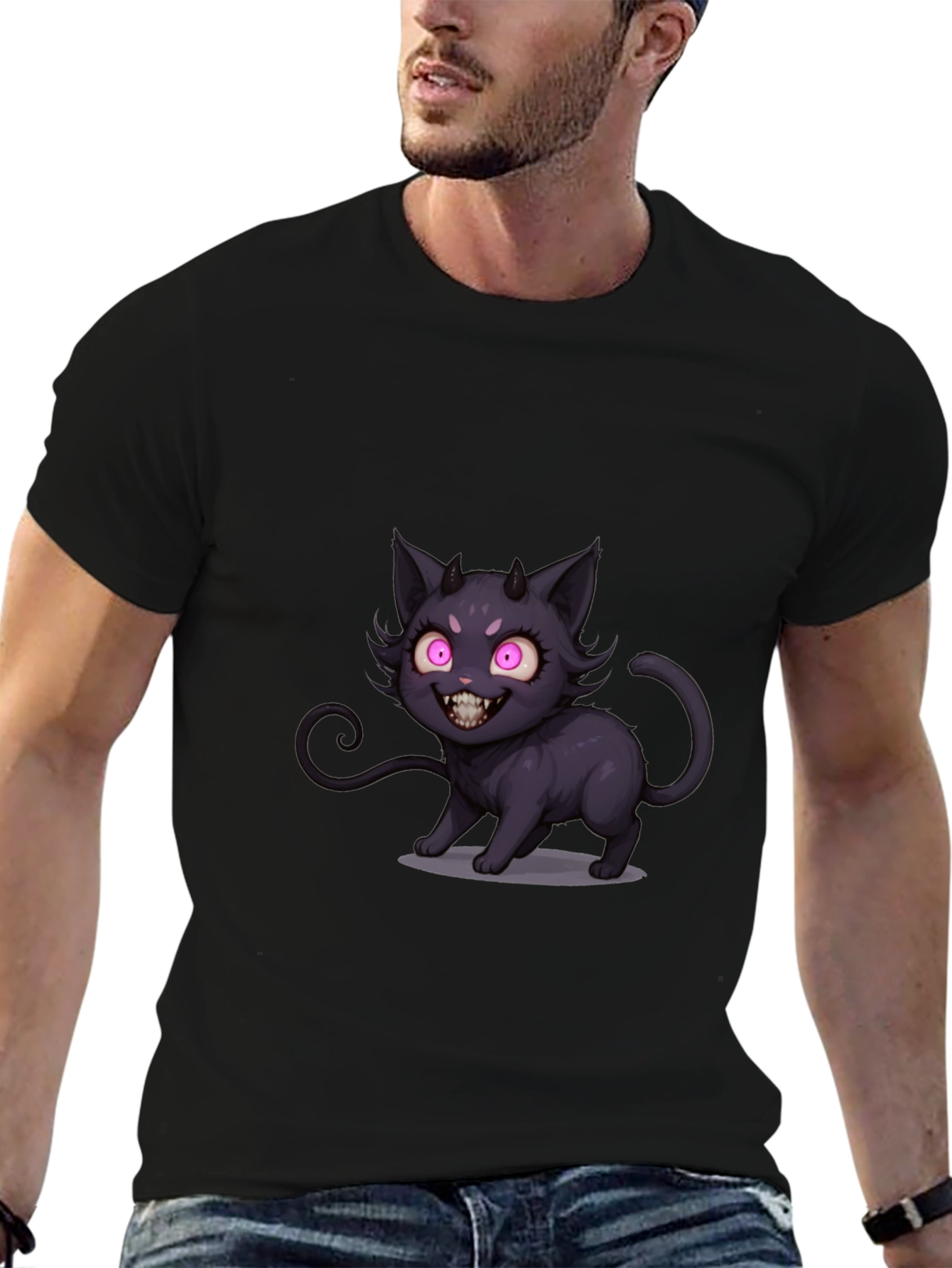 Devil Kitty Black T-Shirt