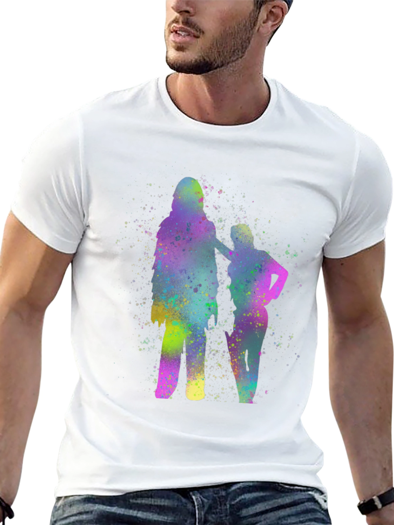 Watercolor Silhouette Graphic Tee