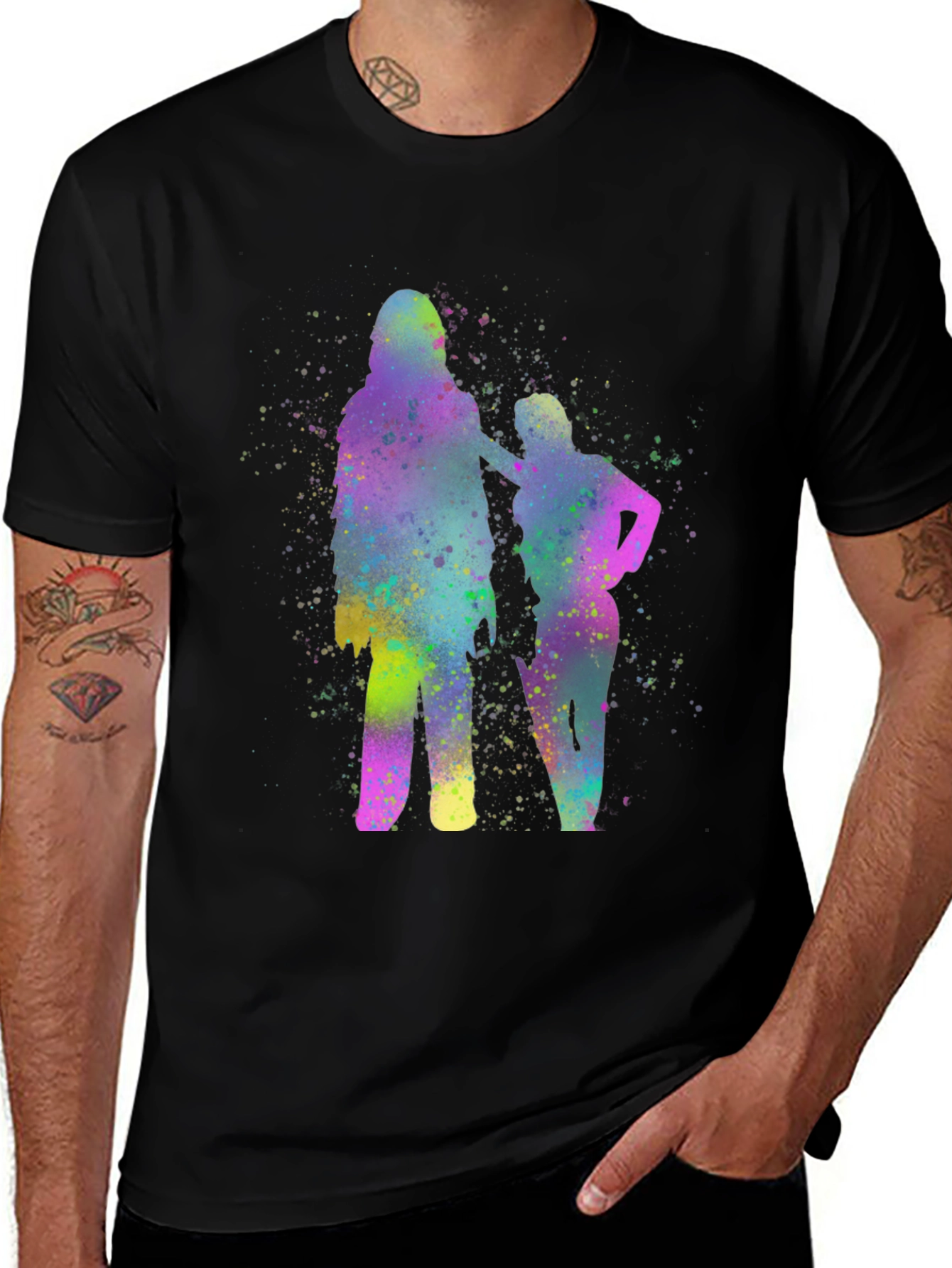 Watercolor Silhouette Graphic Tee