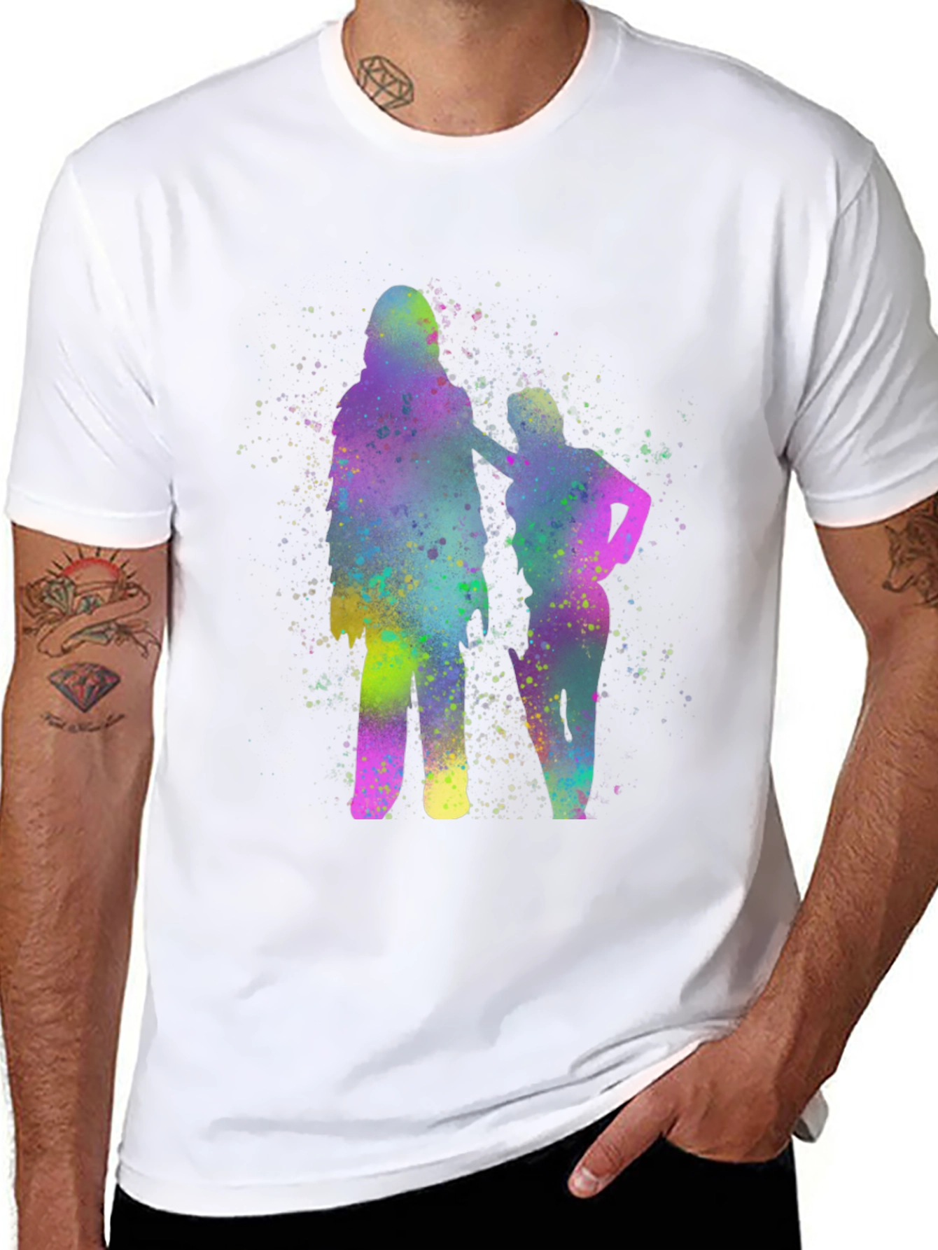 Watercolor Silhouette Graphic Tee