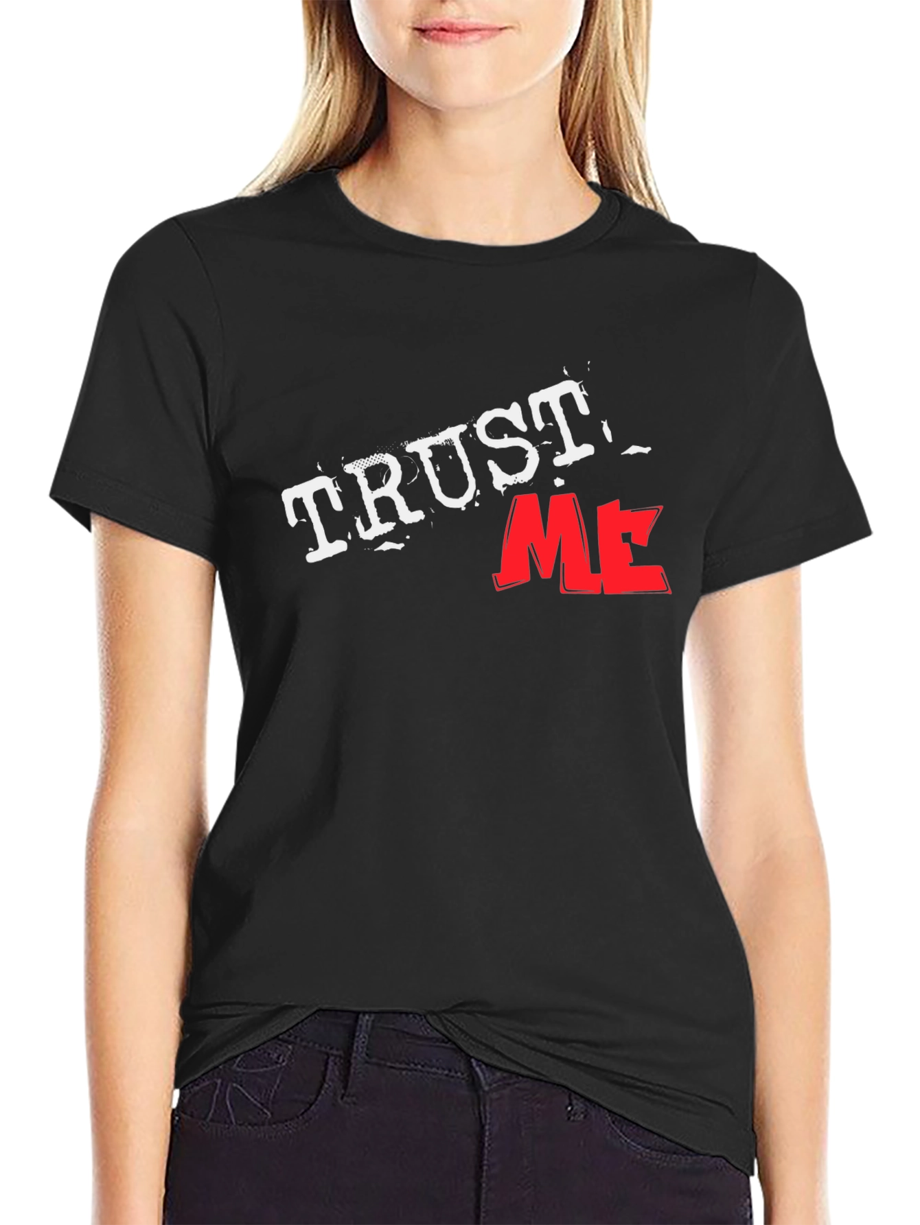 Trust Me Black Graphic Tee