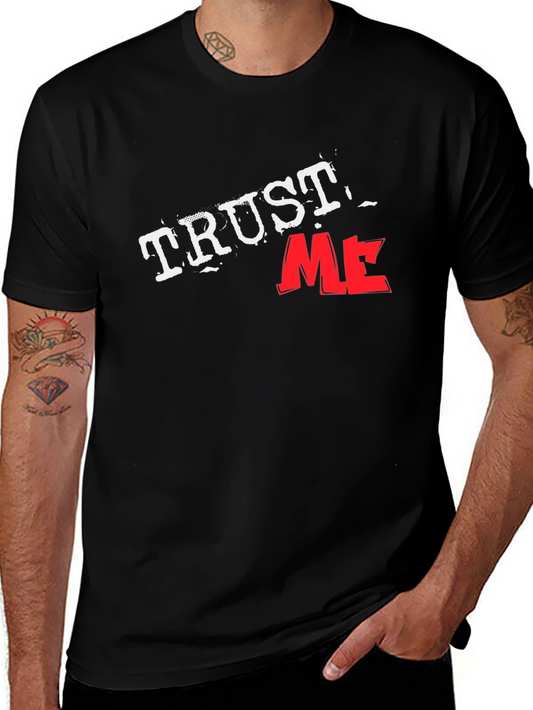 Trust Me Black Graphic Tee