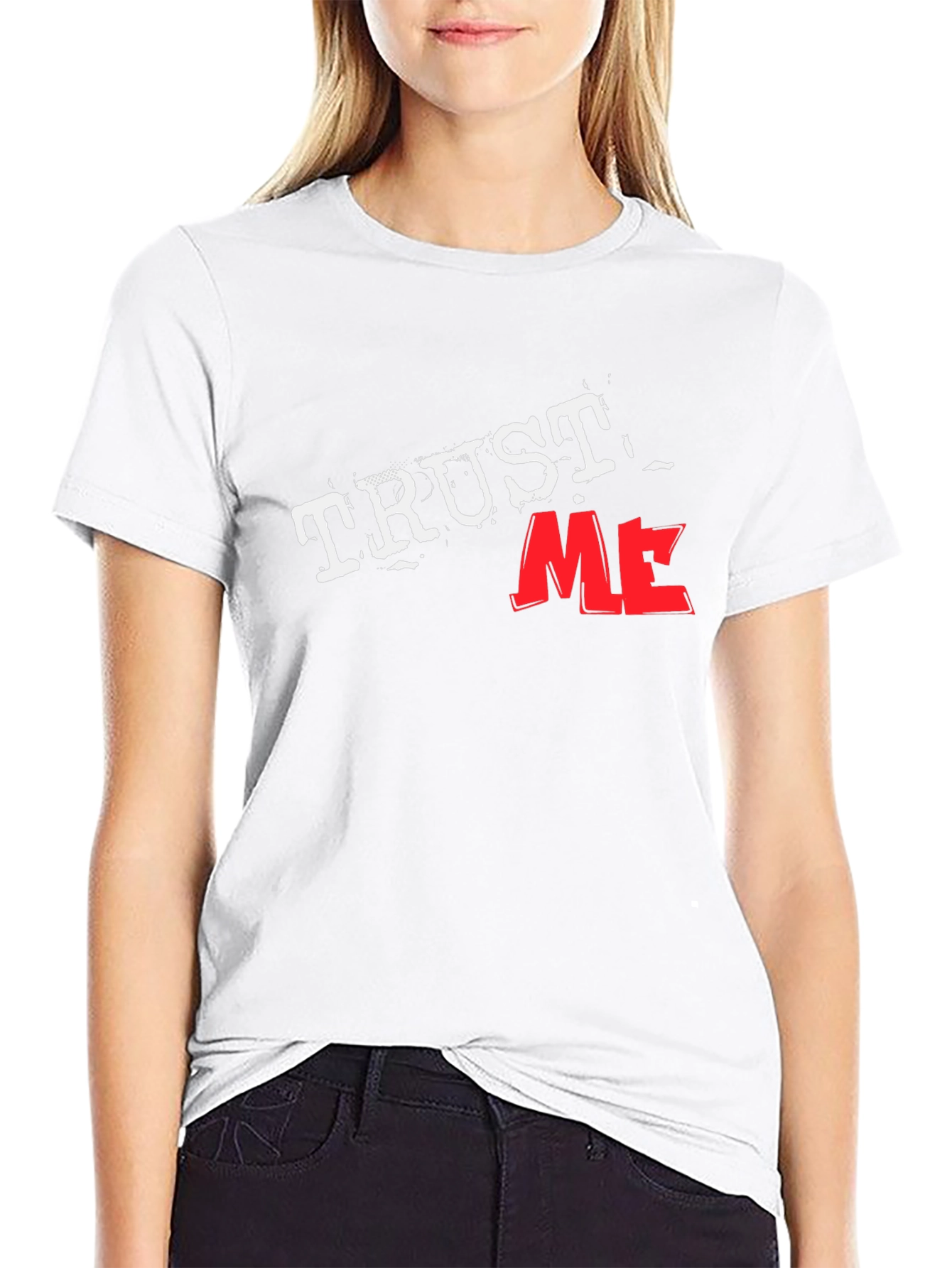 Trust Me Black Graphic Tee
