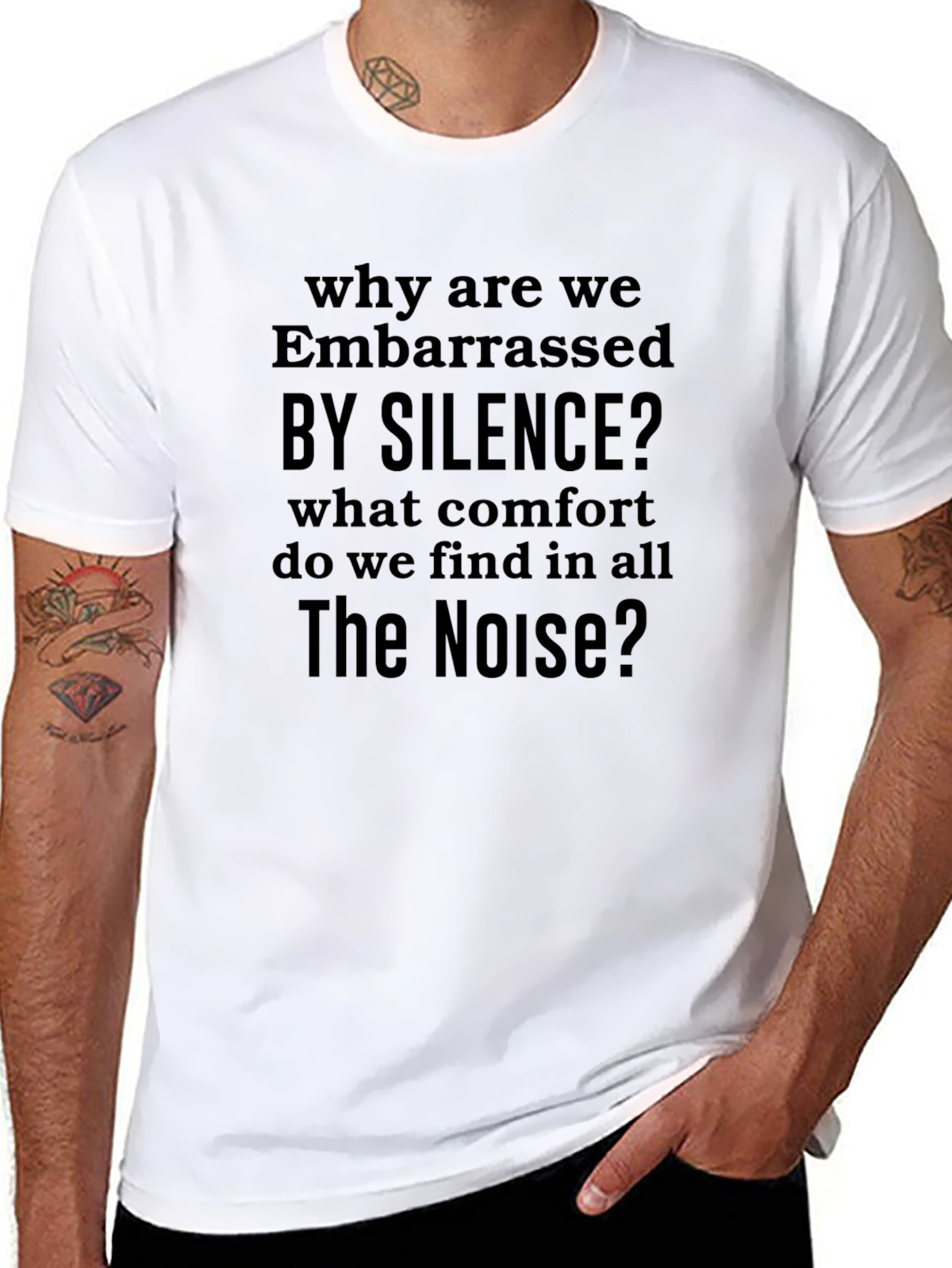 Silence? T-Shirt - Deep Thoughtful Design