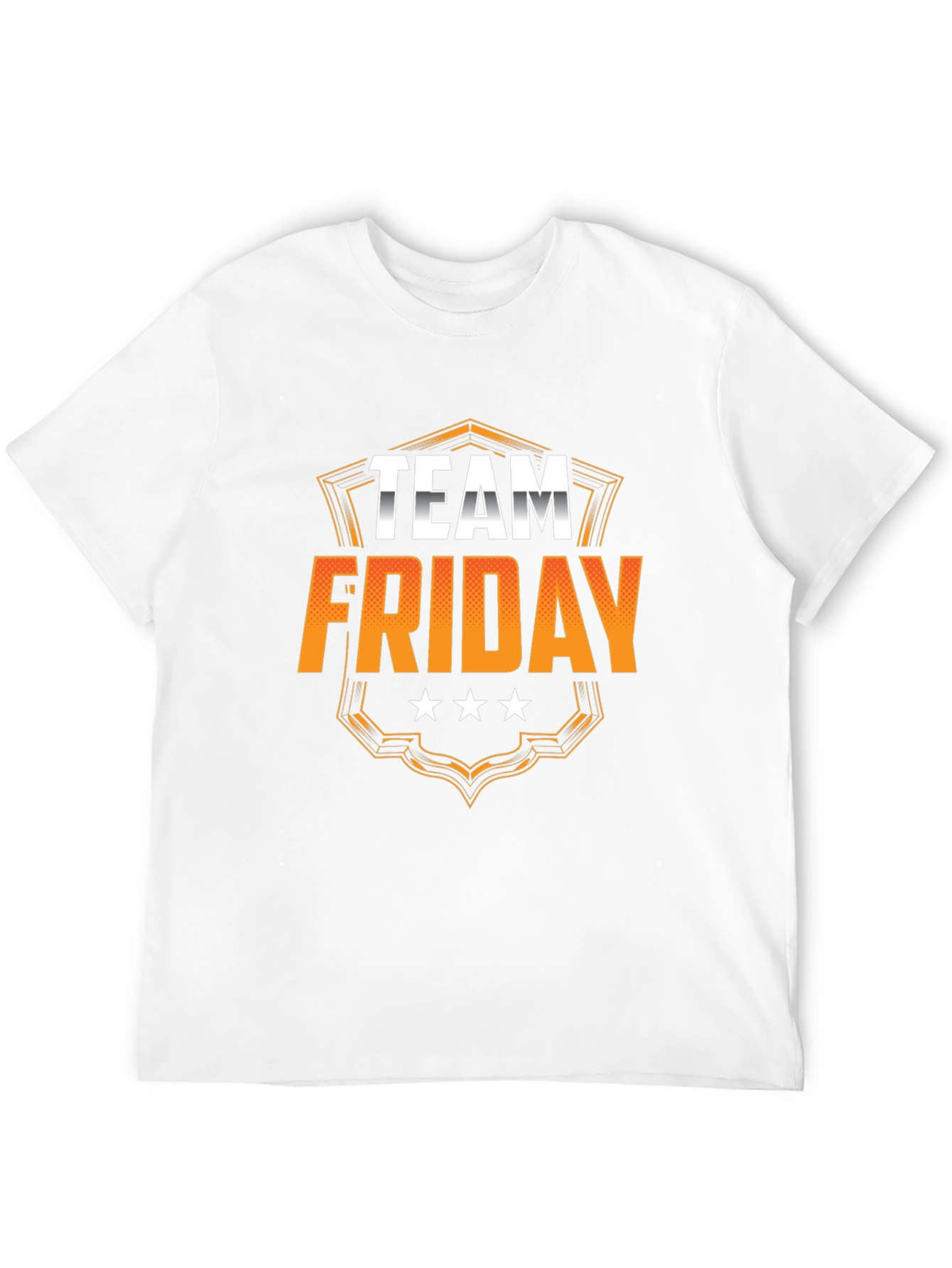 Team Friday Graphic T-Shirt - Black Cotton Crewneck