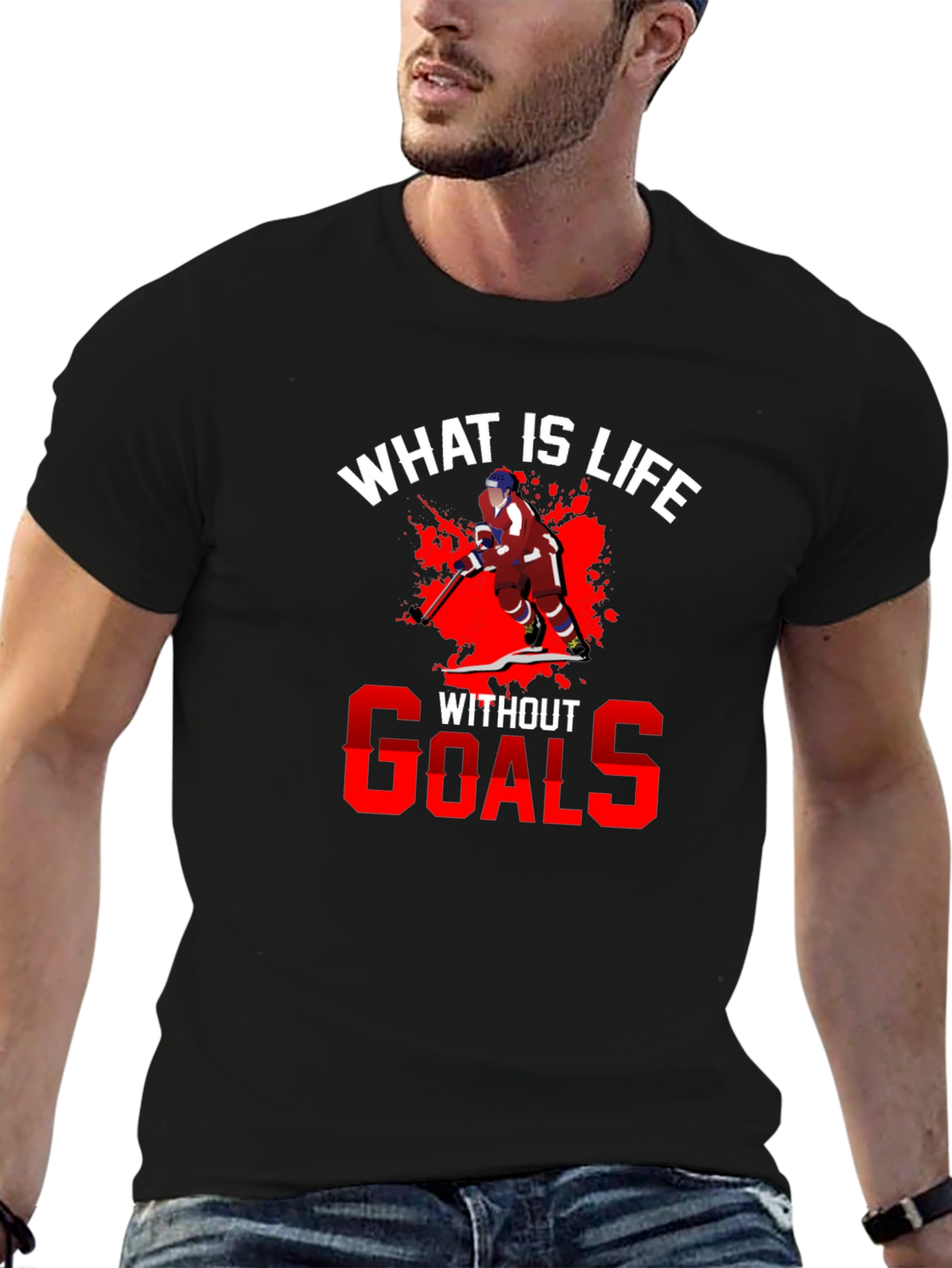 Hockey T-Shirt - What is Life Without Goals?