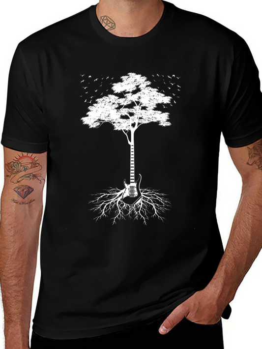 Guitar Tree T-Shirt - Music Lover Tee