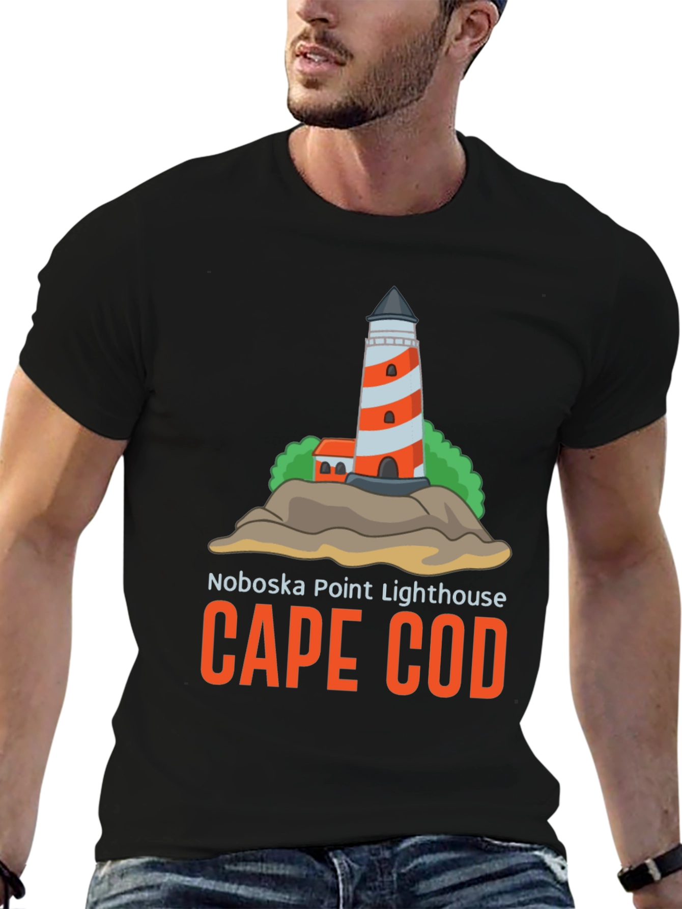 Noboska Point Lighthouse Cape Cod T-Shirt