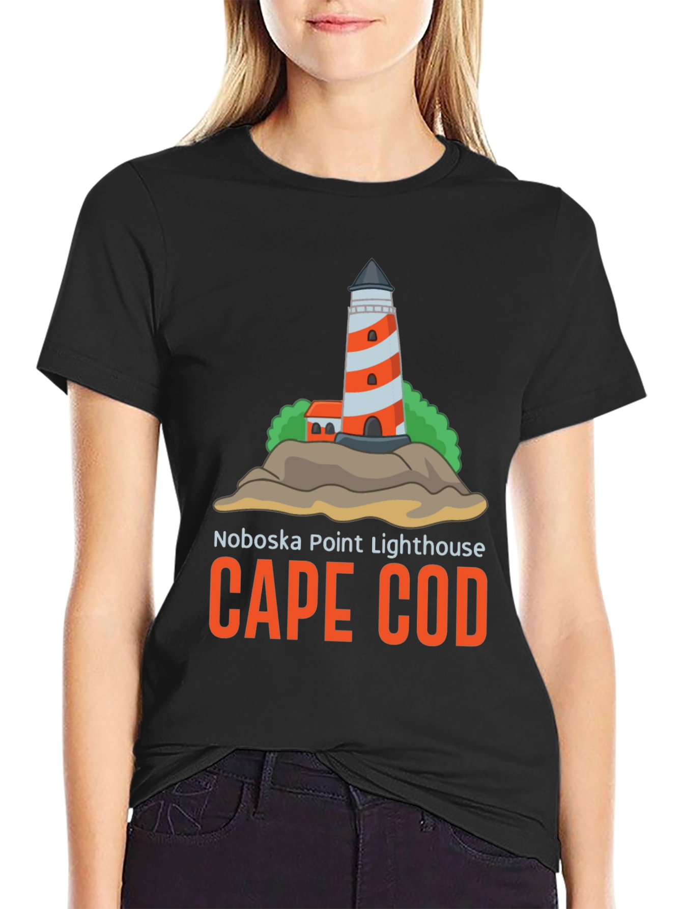 Noboska Point Lighthouse Cape Cod T-Shirt