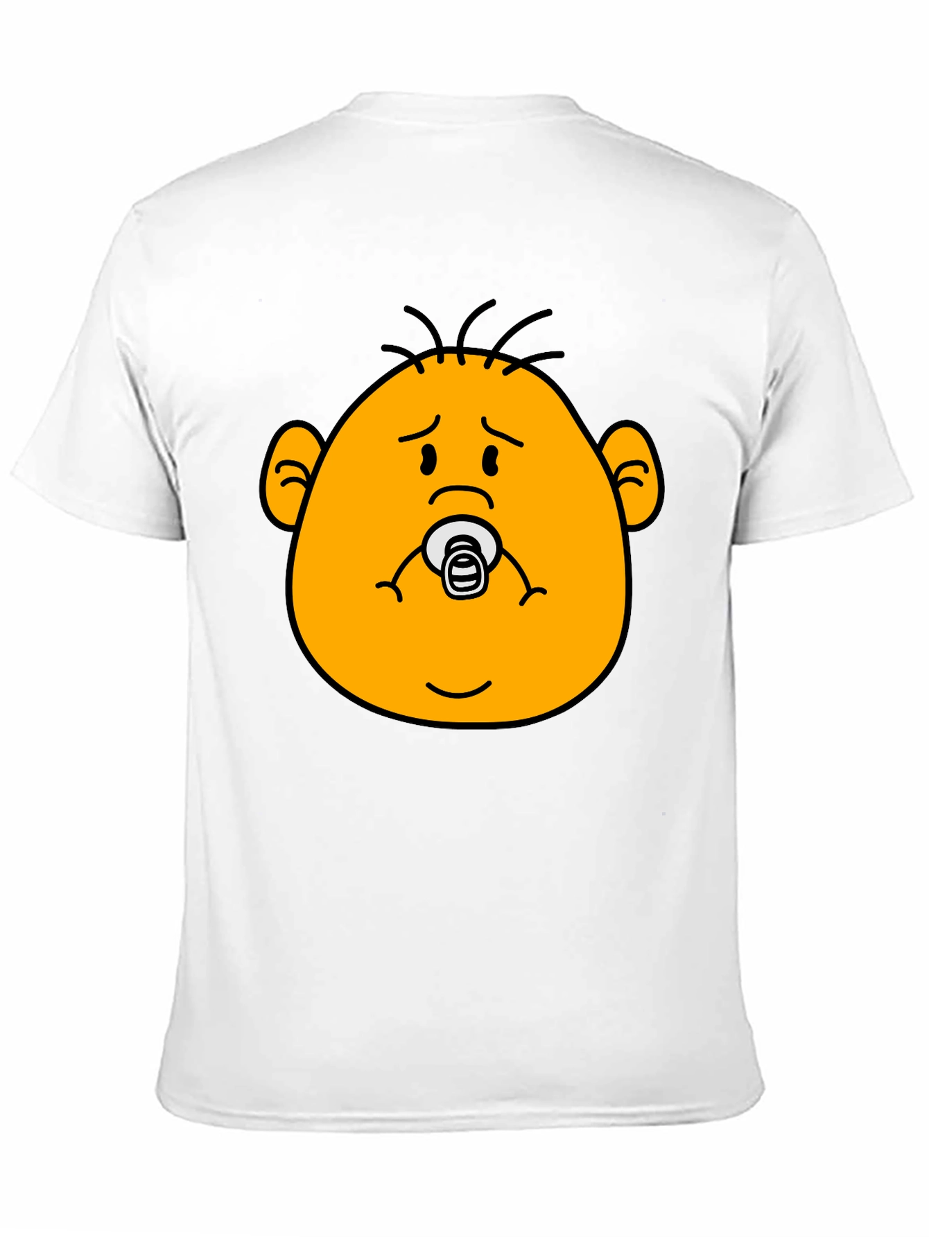 Funny Baby Face Black T-Shirt