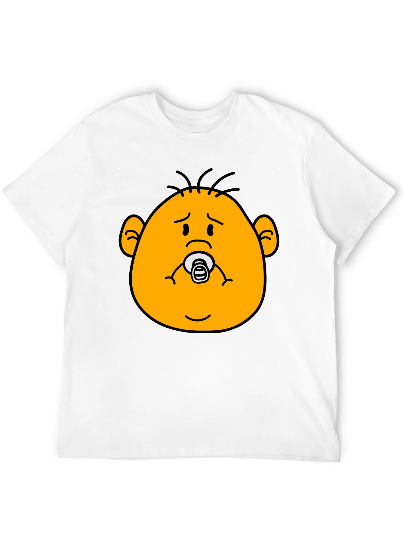 Funny Baby Face Black T-Shirt