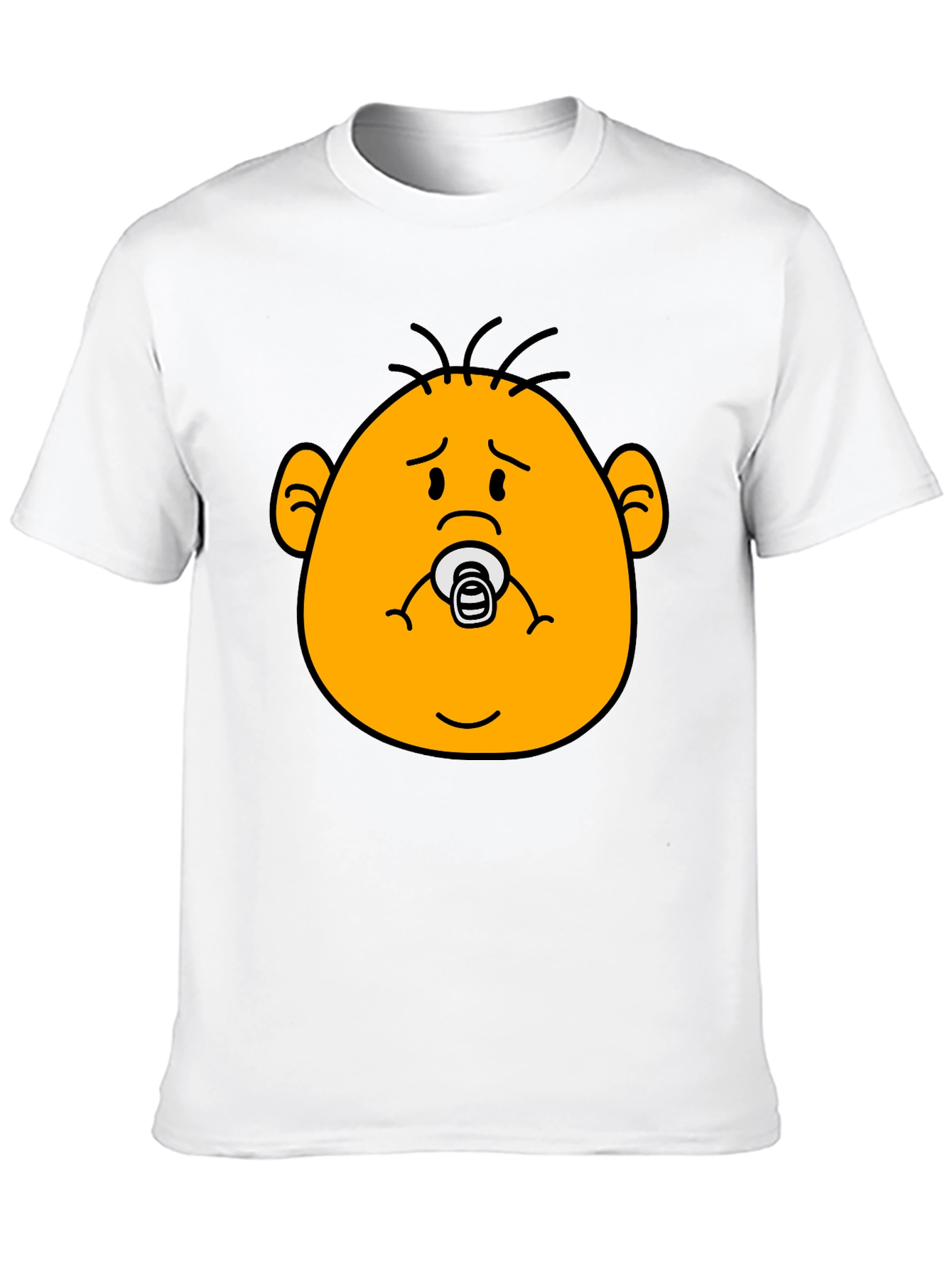 Funny Baby Face Black T-Shirt