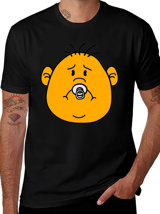 Funny Baby Face Black T-Shirt