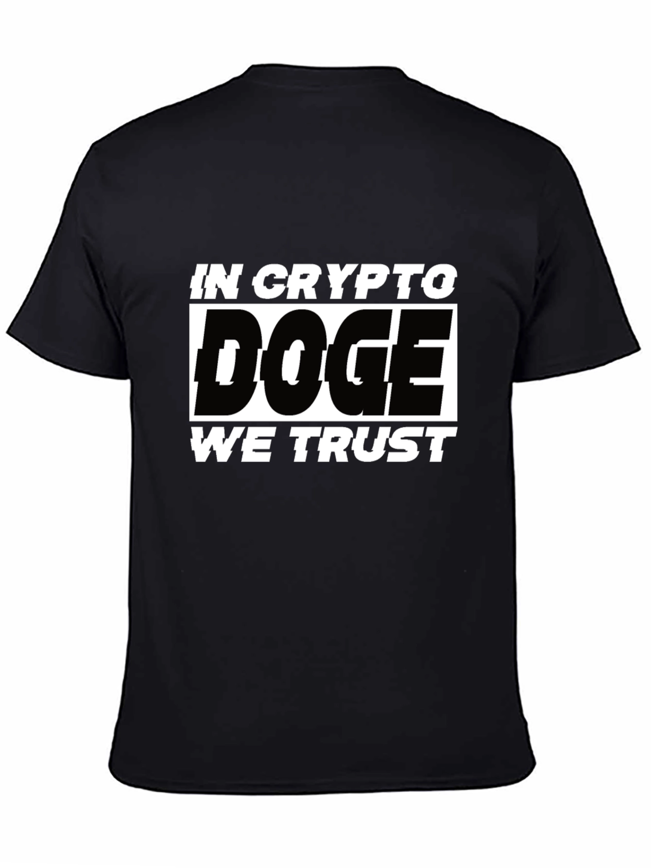 In Crypto Doge We Trust Black T-Shirt