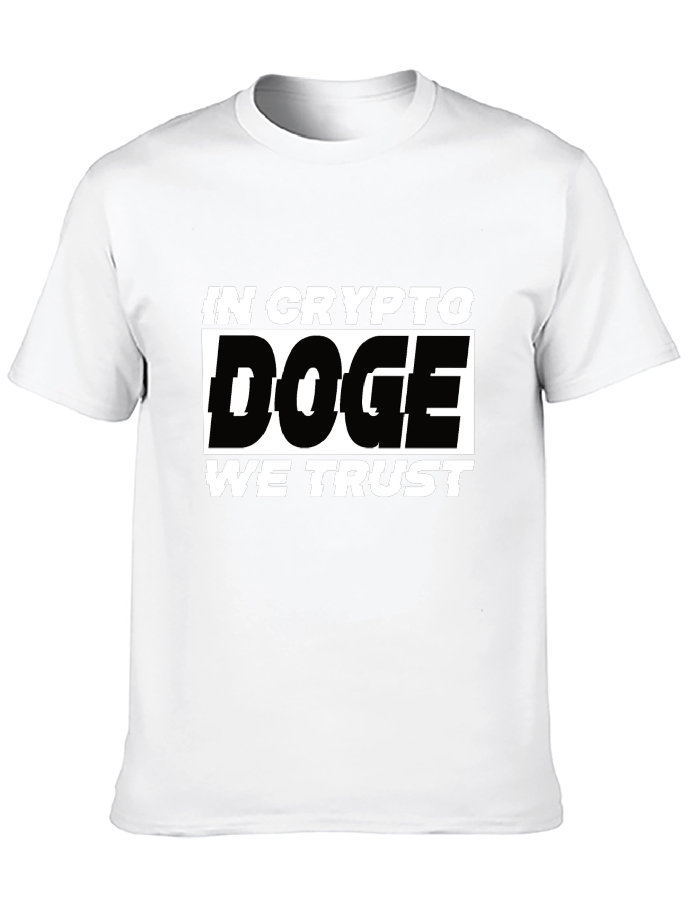 In Crypto Doge We Trust Black T-Shirt