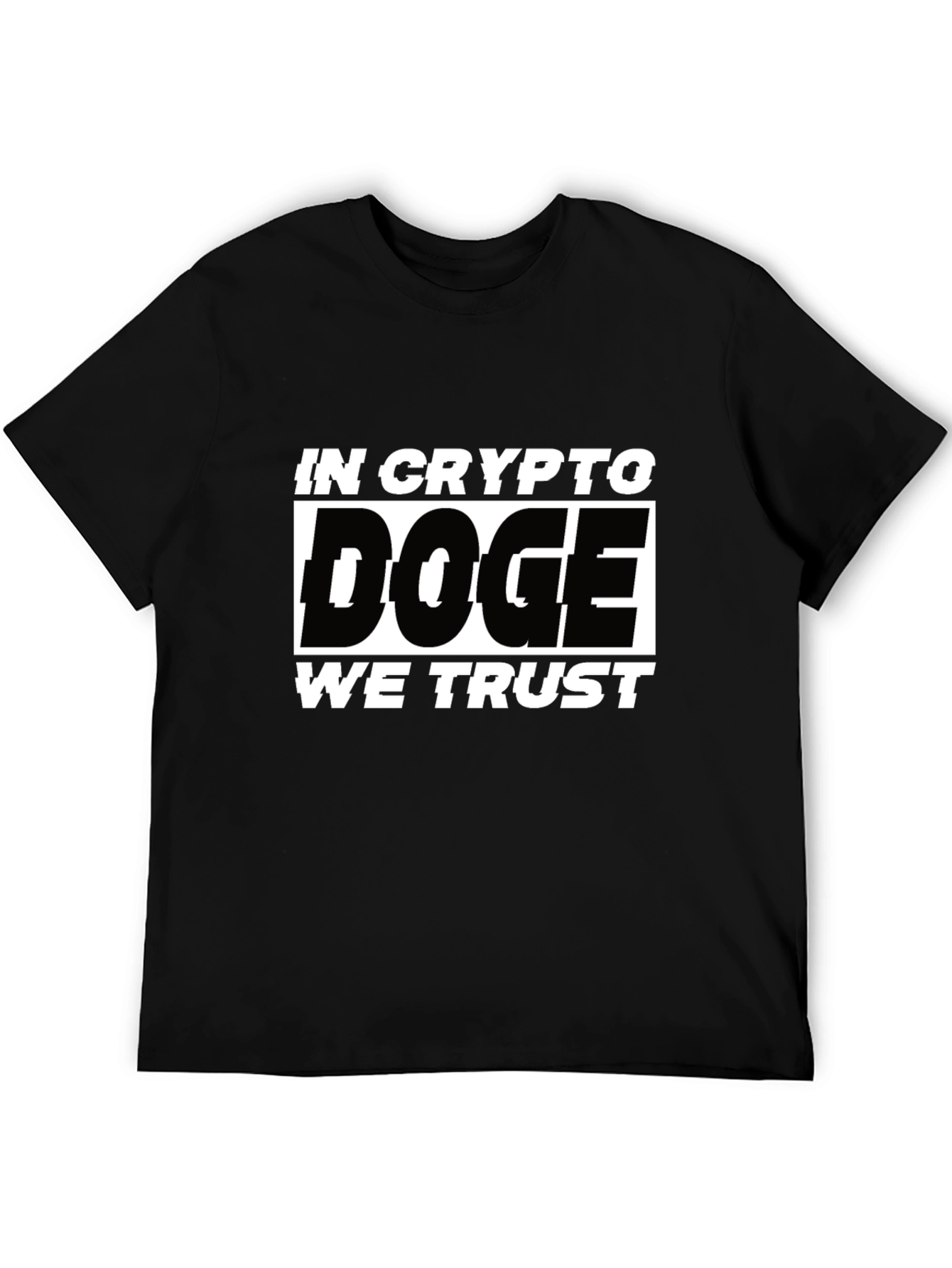 In Crypto Doge We Trust Black T-Shirt