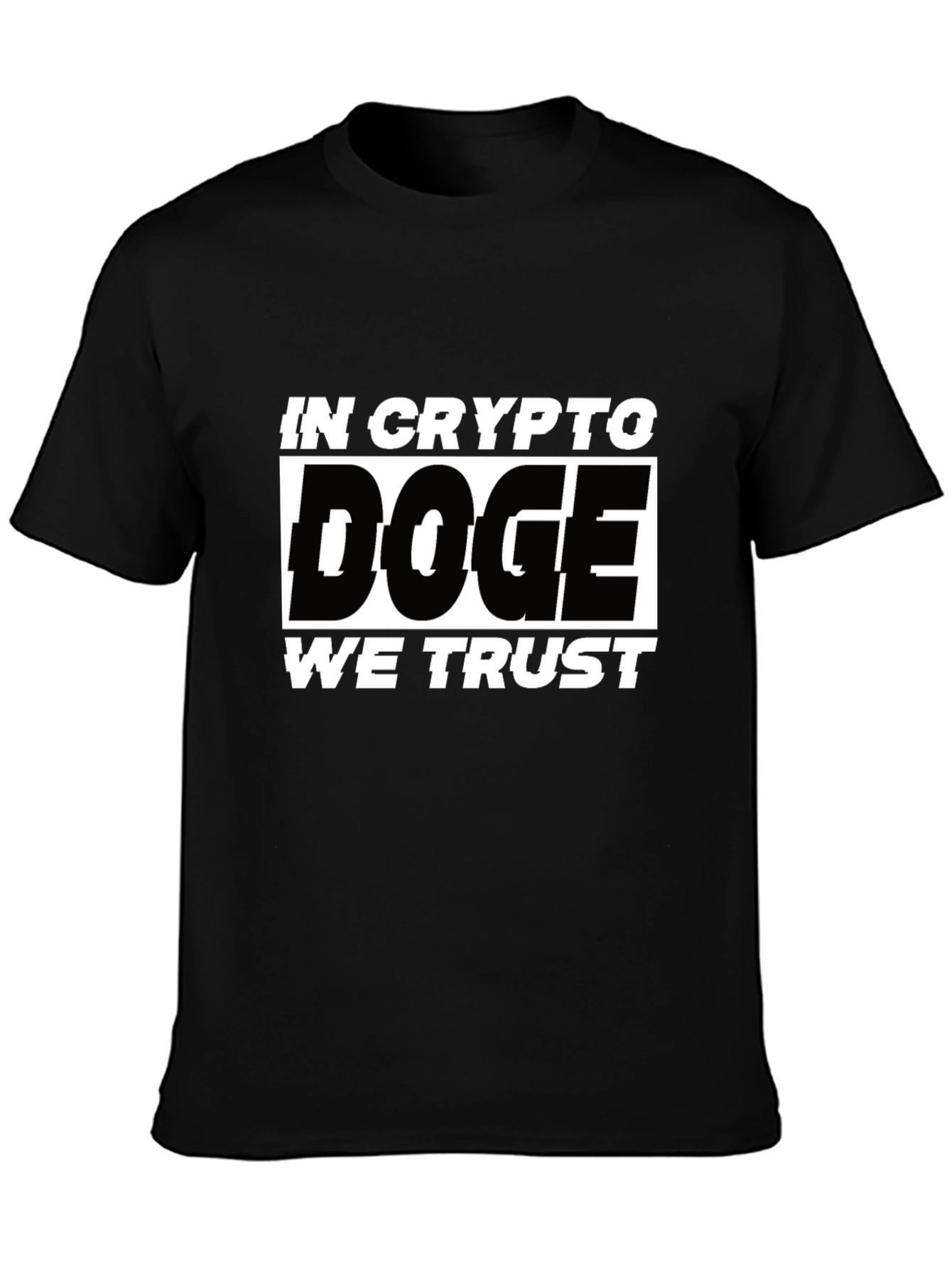 In Crypto Doge We Trust Black T-Shirt