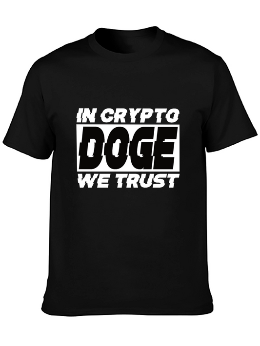 In Crypto Doge We Trust Black T-Shirt