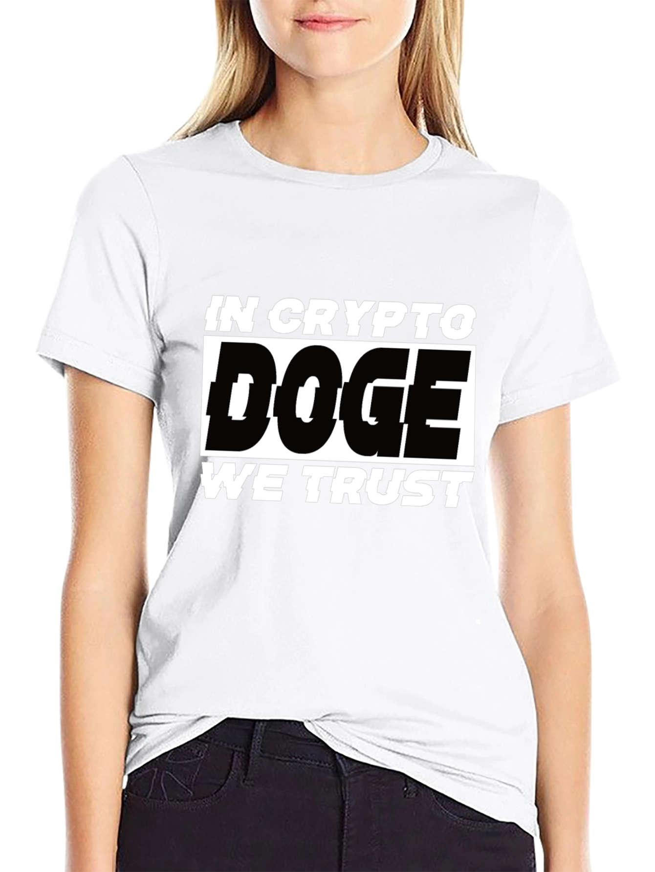In Crypto Doge We Trust Black T-Shirt