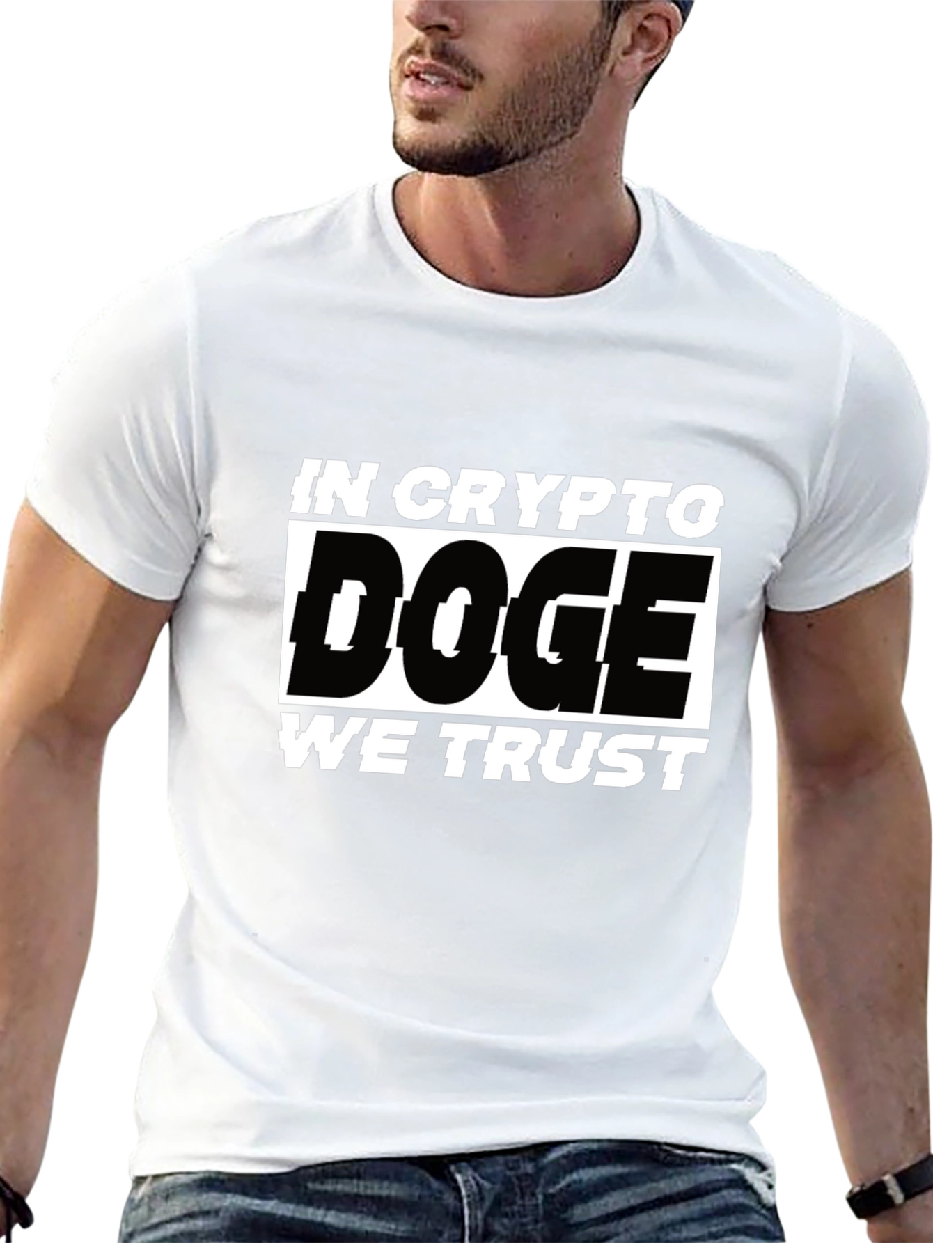 In Crypto Doge We Trust Black T-Shirt