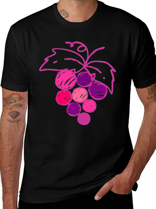 Grape Graphic Tee - Stylish Fruit Design