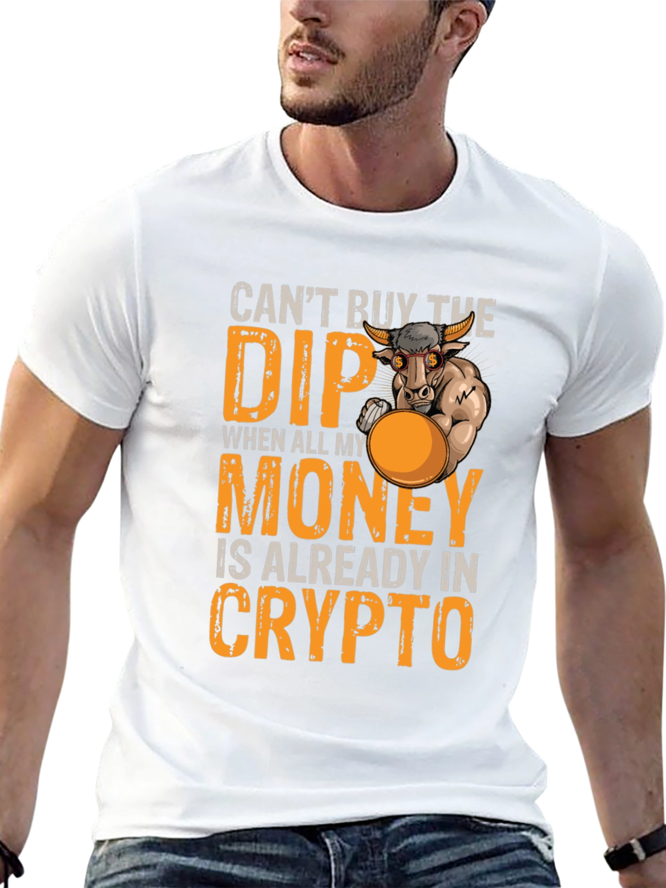 Crypto Bull T-Shirt - Cant Buy the Dip