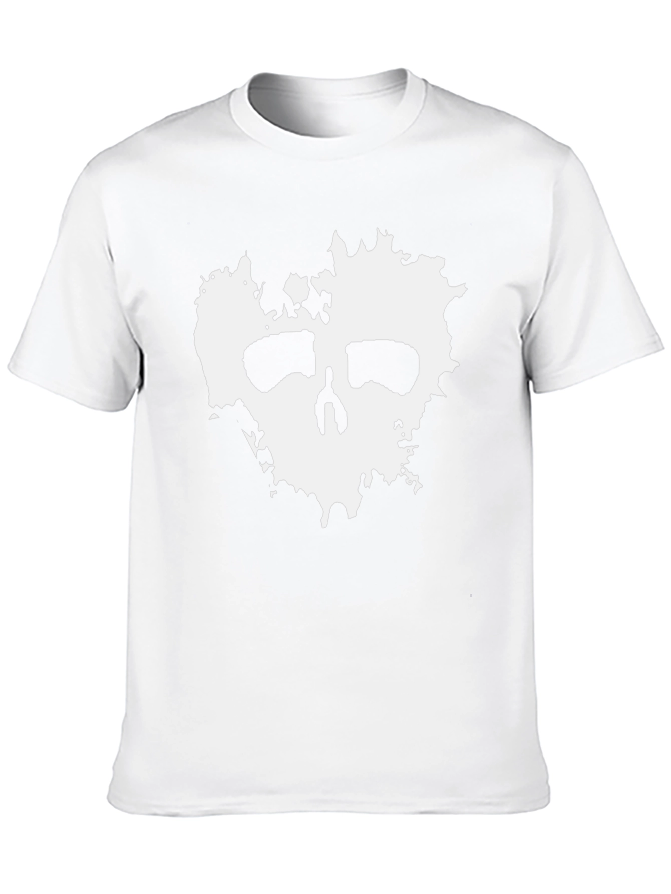 Abstract Skull Graphic Black T-Shirt