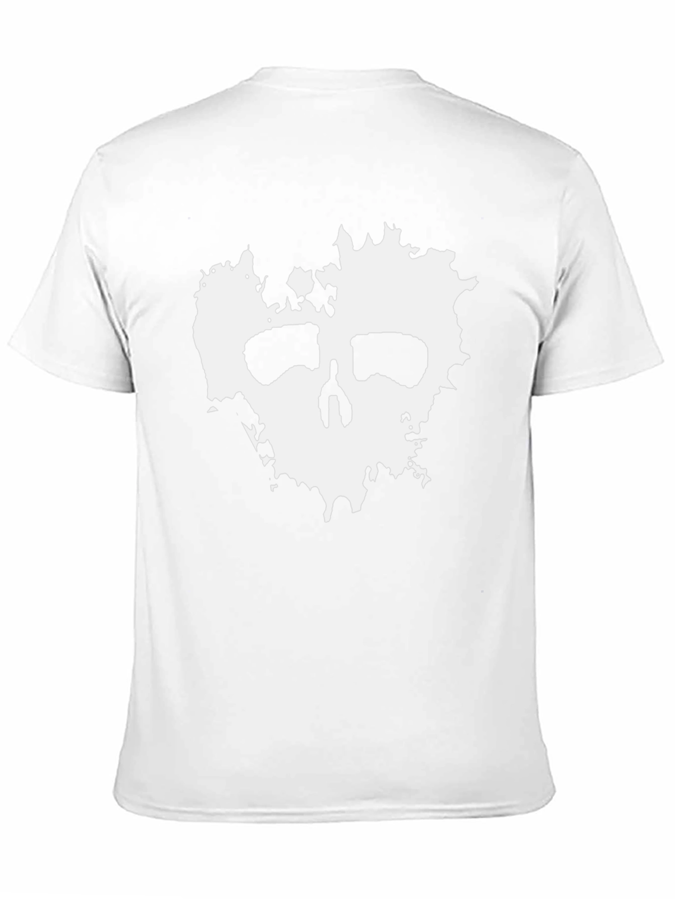 Abstract Skull Graphic Black T-Shirt