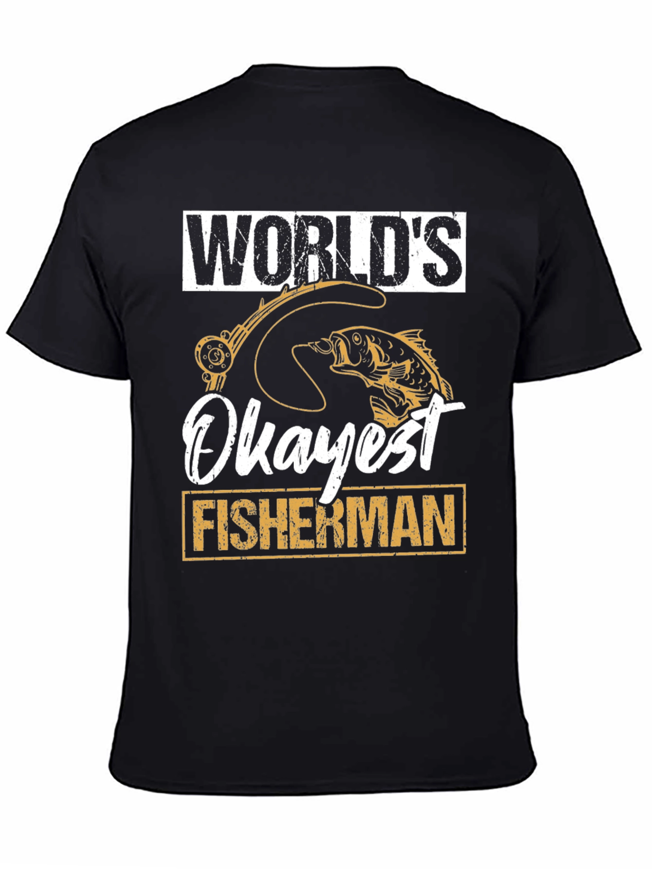 Worlds Okayest Fisherman Graphic Tee