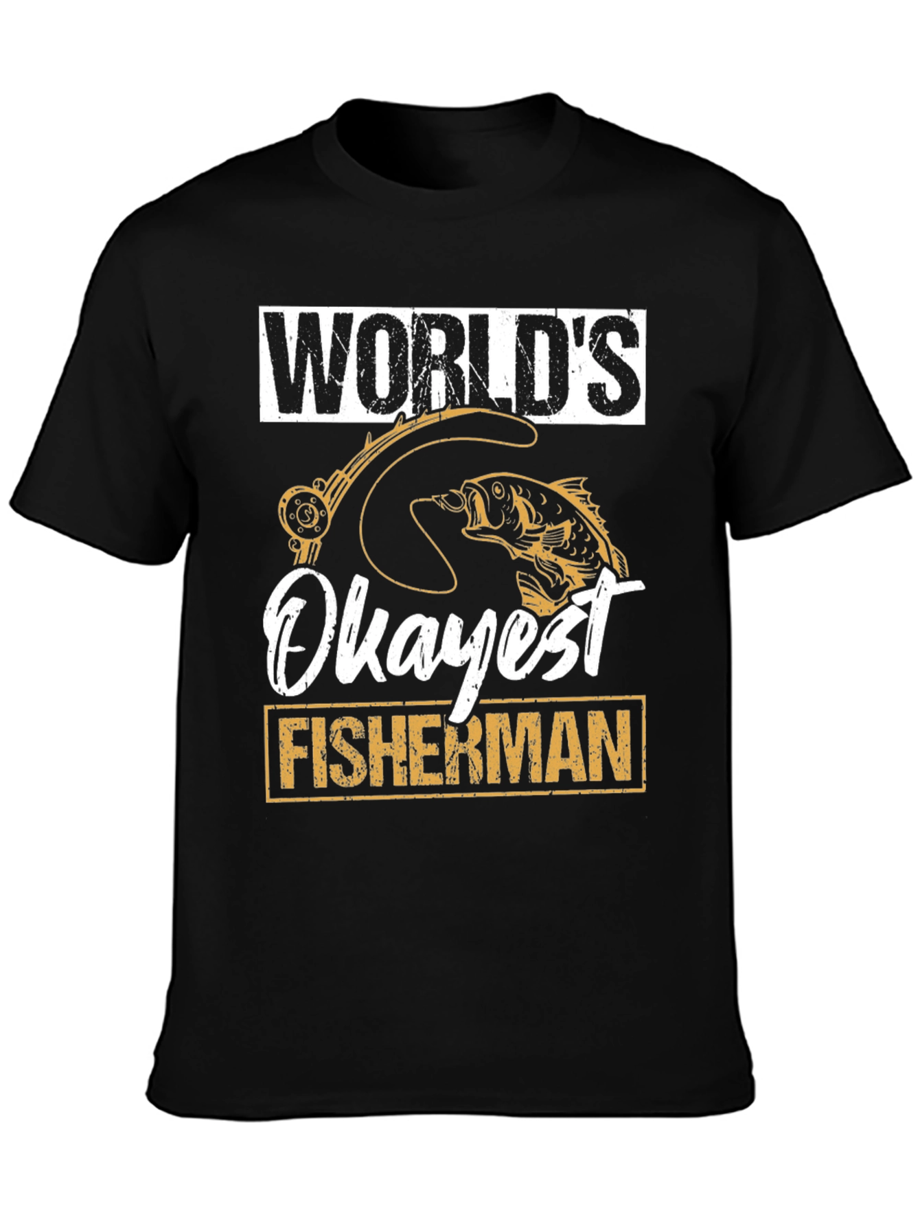 Worlds Okayest Fisherman Graphic Tee