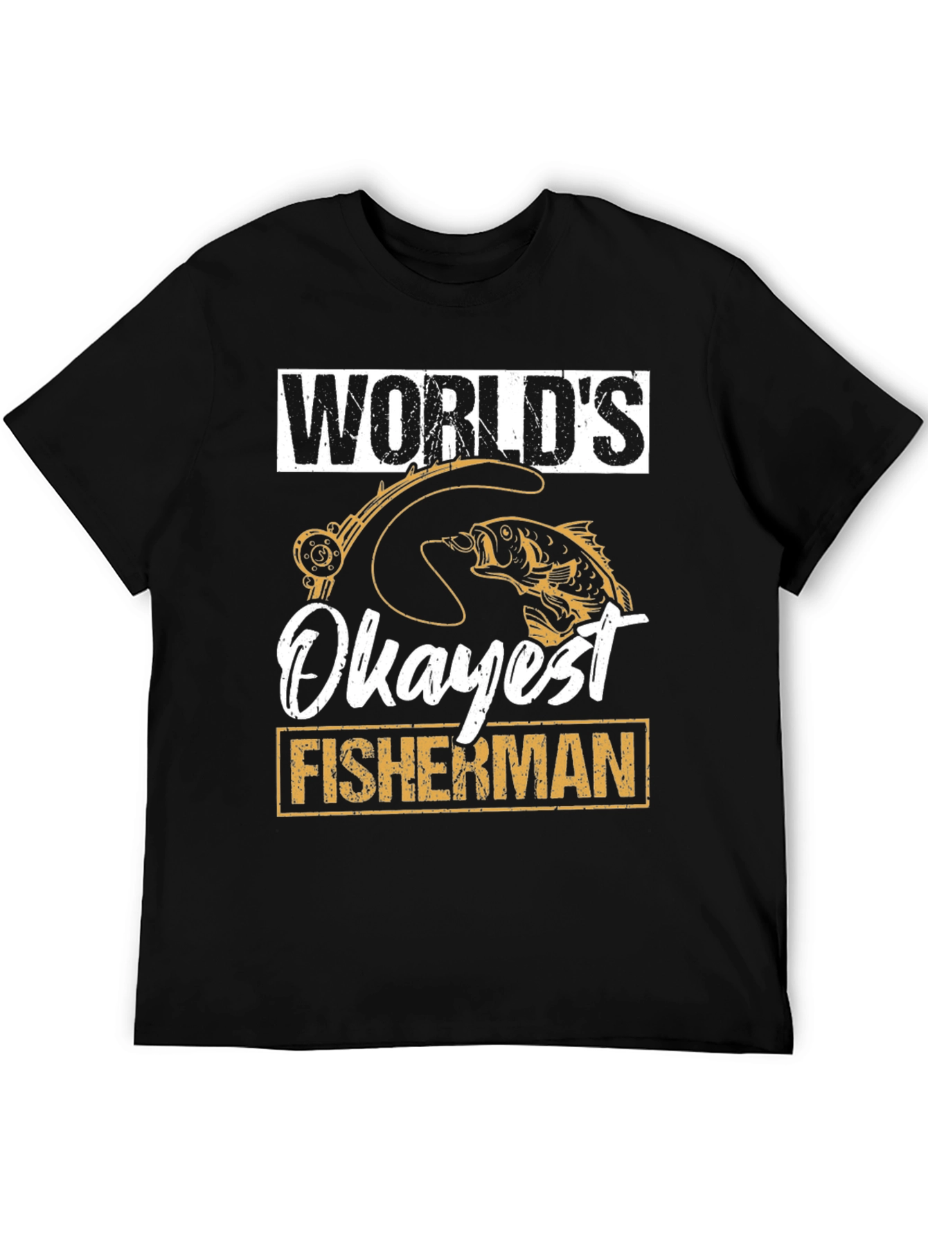 Worlds Okayest Fisherman Graphic Tee