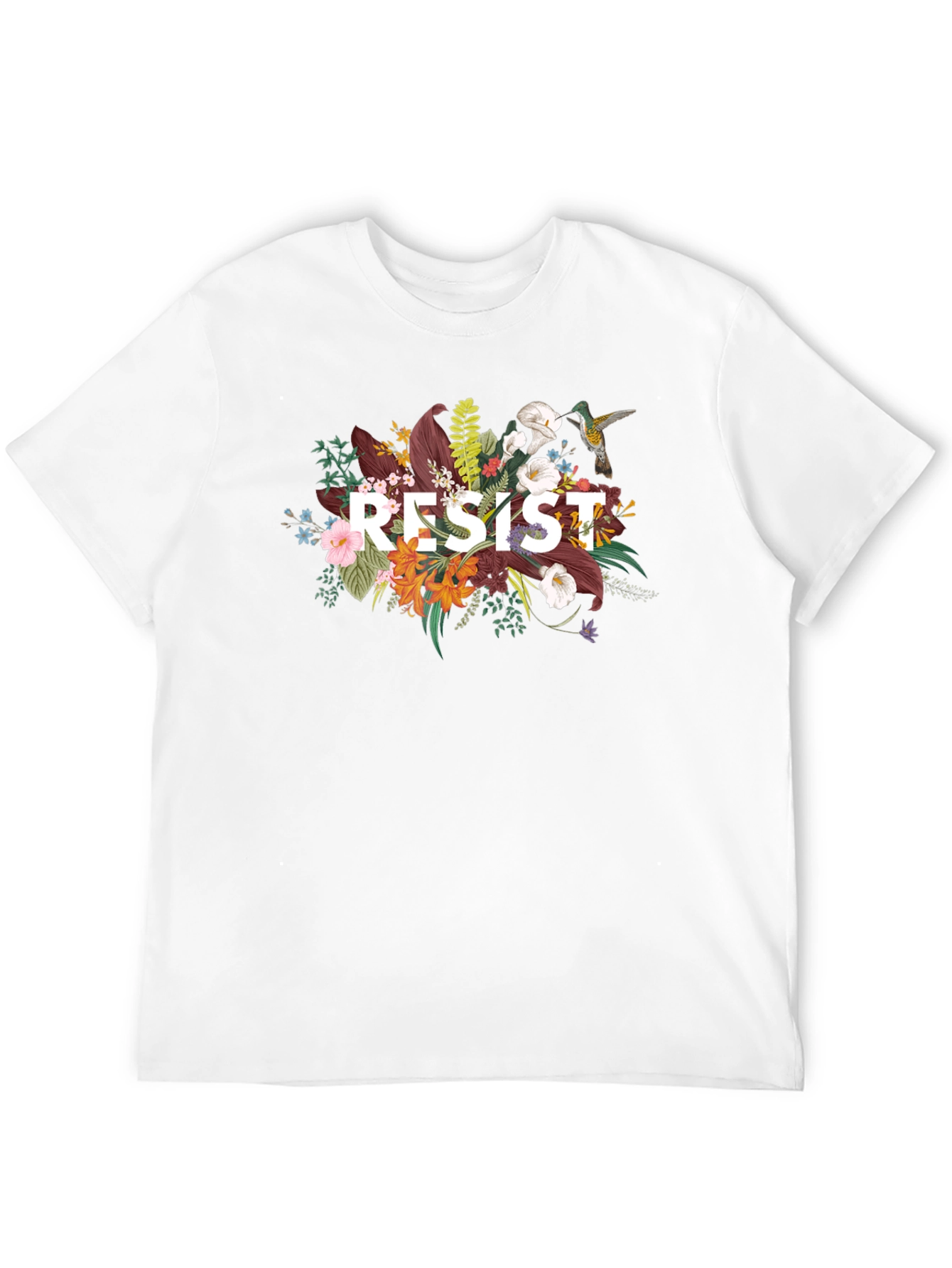 Resist Floral Graphic T-Shirt