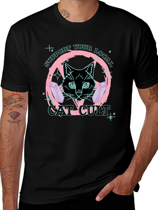 Support Your Local Cat Cult T-Shirt