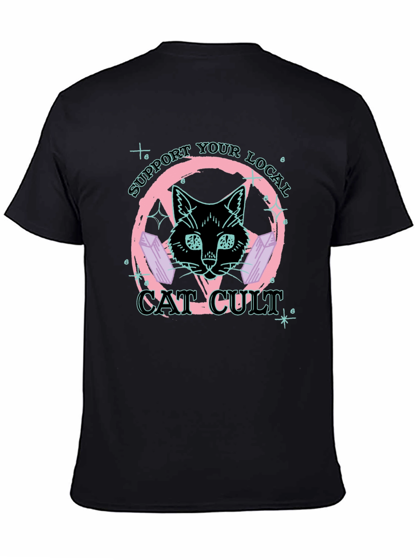 Support Your Local Cat Cult T-Shirt