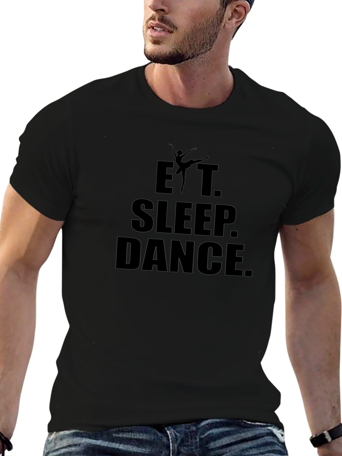Eat Sleep Dance Graphic Black T-Shirt