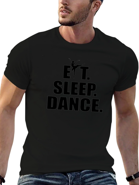 Eat Sleep Dance Graphic Black T-Shirt
